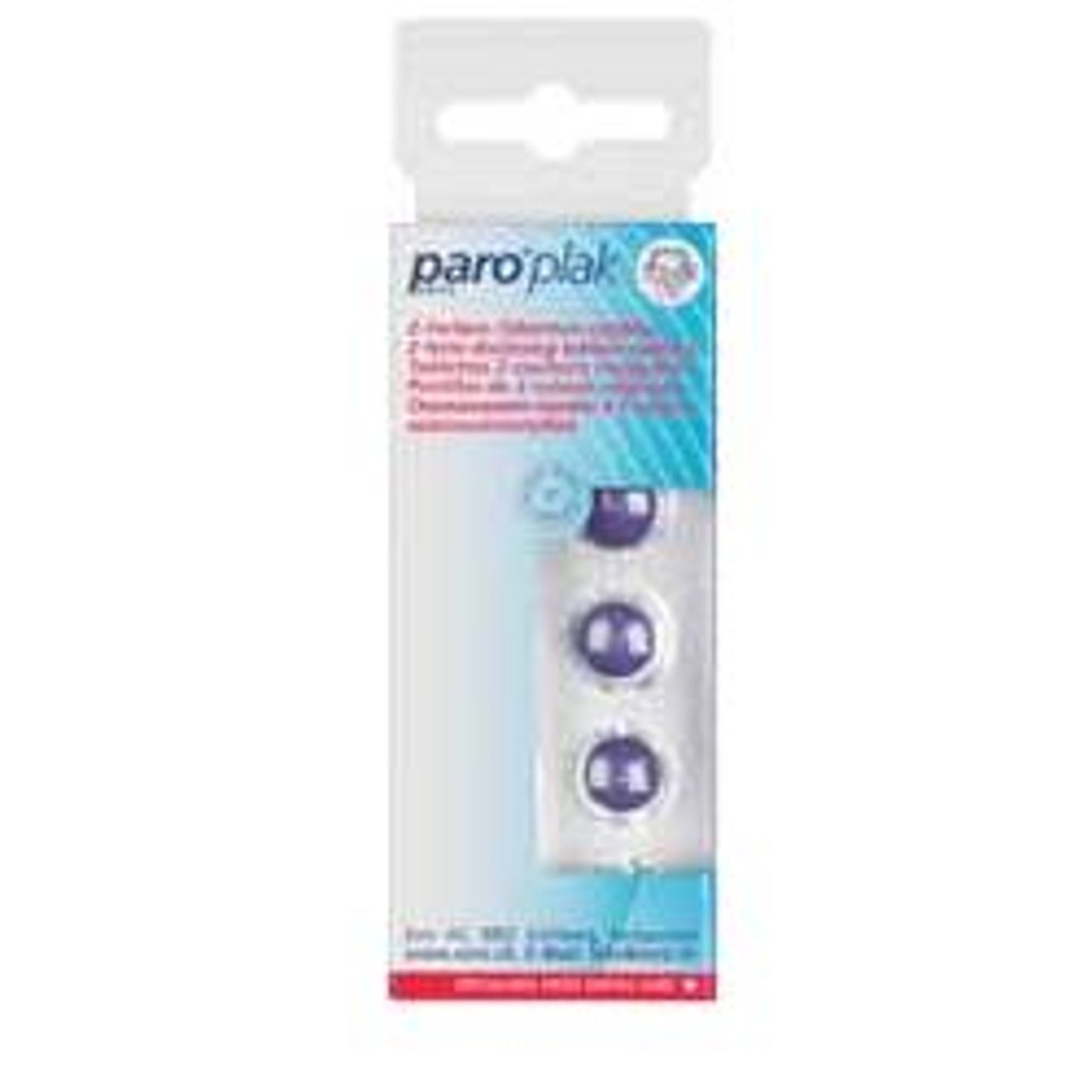Paro 7-1210 Plak Pastiglie Rilevatrici Placca Rosso/Blu 10 Pz