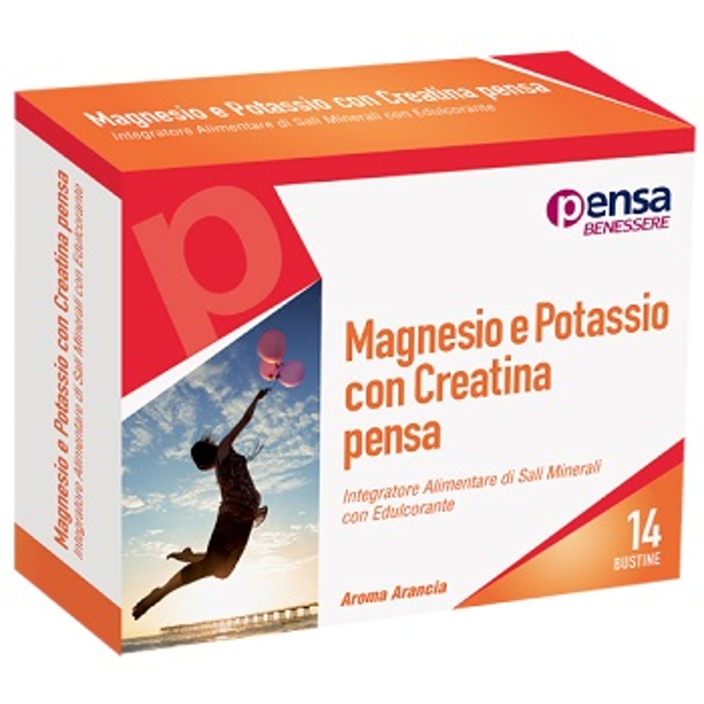 Magnesio E Potassio Con Creatina Arancia Pensa 14 Bustine
