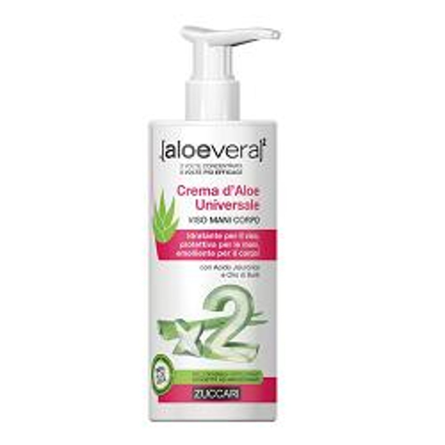 Aloevera2 Crema D'Aloe Universale Viso Mani E Corpo 300 Ml
