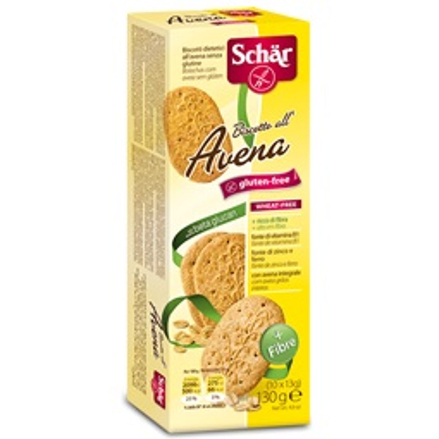 Schar Biscotti All'Avena 2 Buste Da 65 G