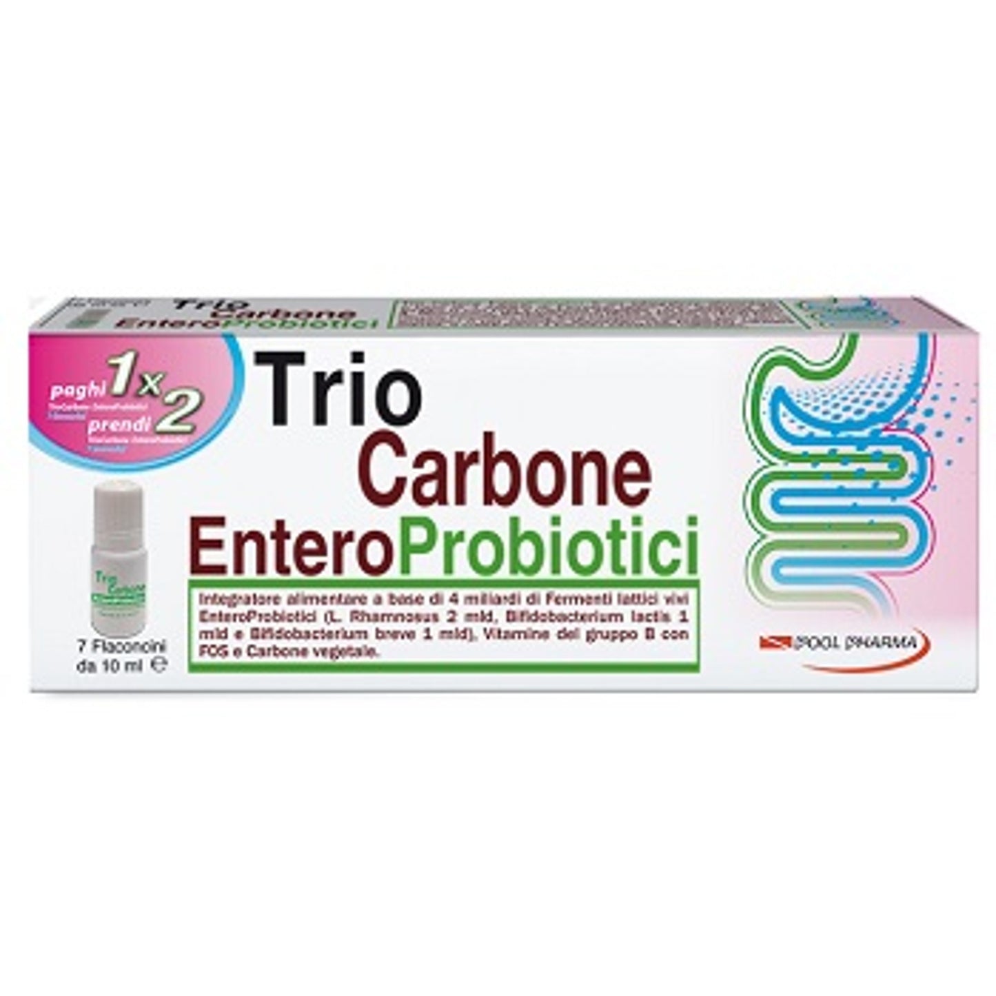 Triocarbone Enteroprobiotici 7 Flaconcini X 10 Ml