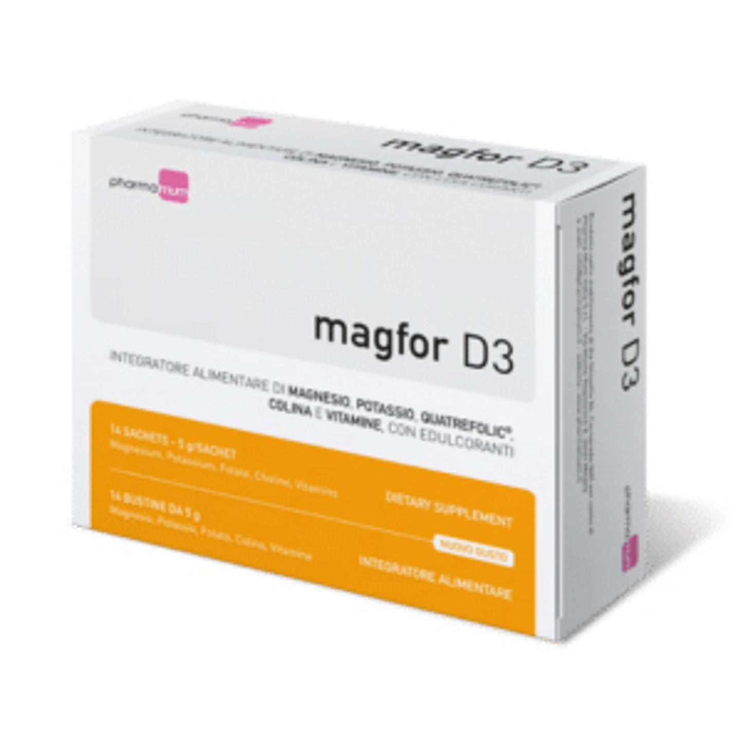 Magfor D3 14 Bustine Da 5 G Con Edulcoranti Senza Glutine Senza Lattosio