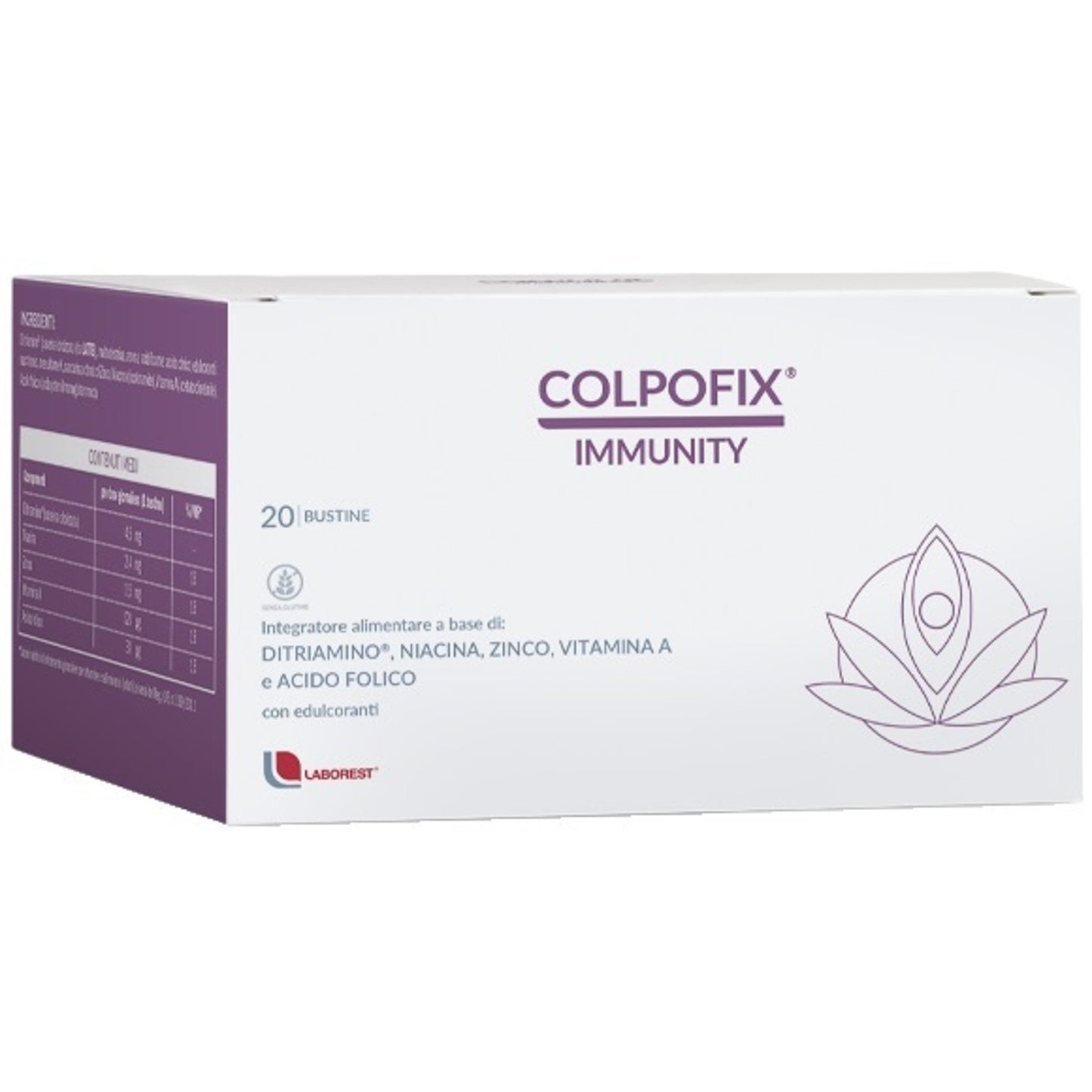 Colpofix Immunity 20 Bustine Senza Glutine Con Edulcoranti