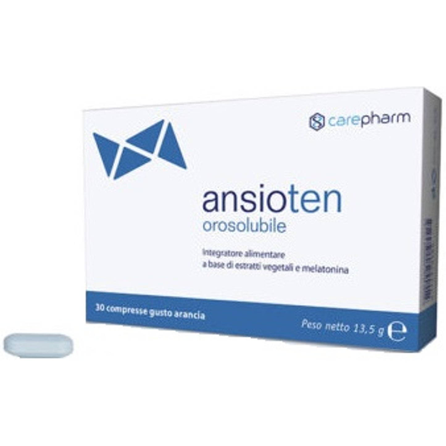 Ansioten Orosolubile 30 Compresse Arancia Senza Zuccheri Glutine E Lattosio Con Edulcoranti