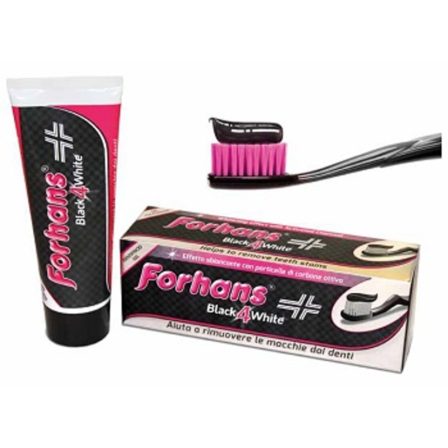Dentifricio Forhans Gel Black4White