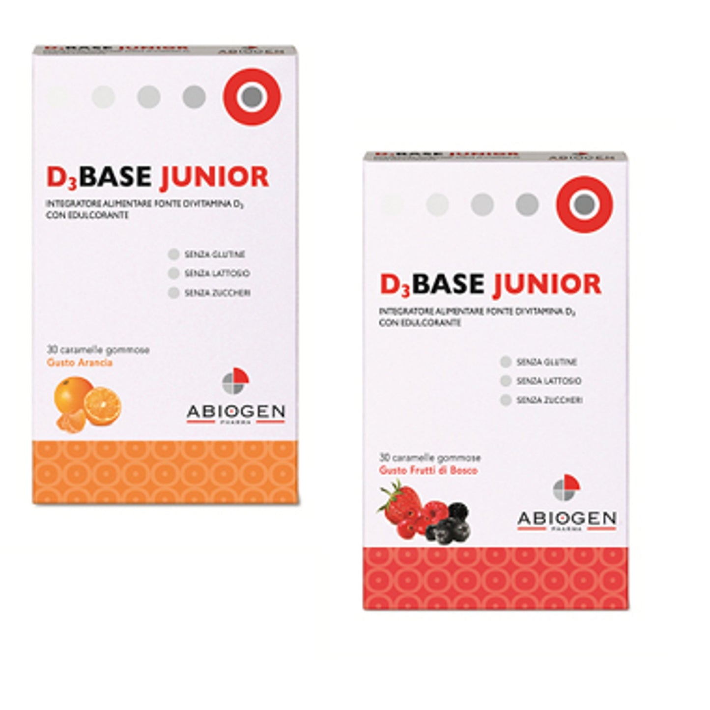 D3Base Junior 30 Caramelle Gommose Arancia