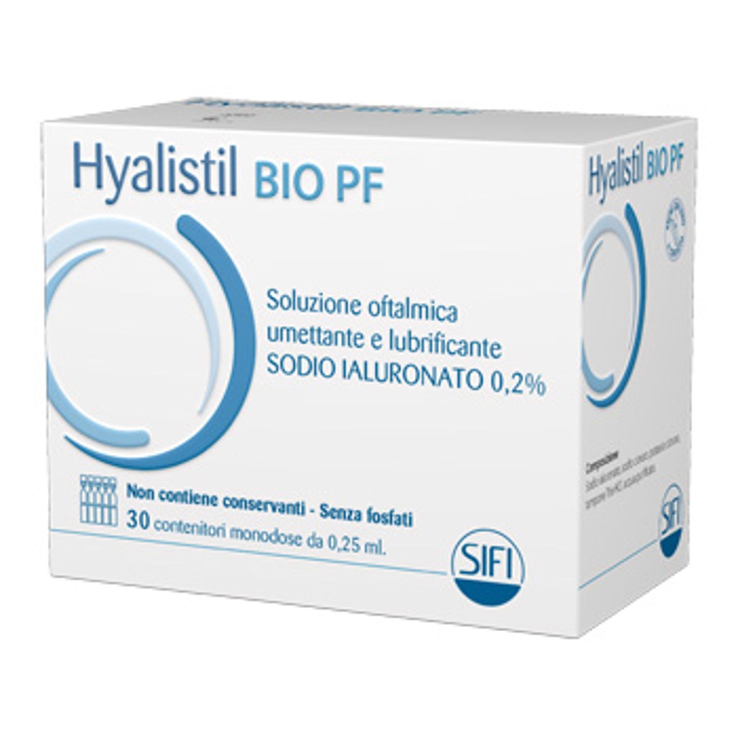 Hyalistil Bio Pf Soluzione Oftalmica Phosphate Free Monodosea Base Di Acido Ialuronico 0,2% 30 Flaconcini 0,25 Ml