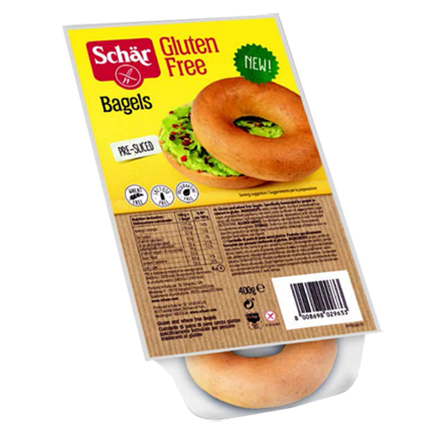 Schar Bagels Senza Lattosio 4 Pezzi Da 100 G