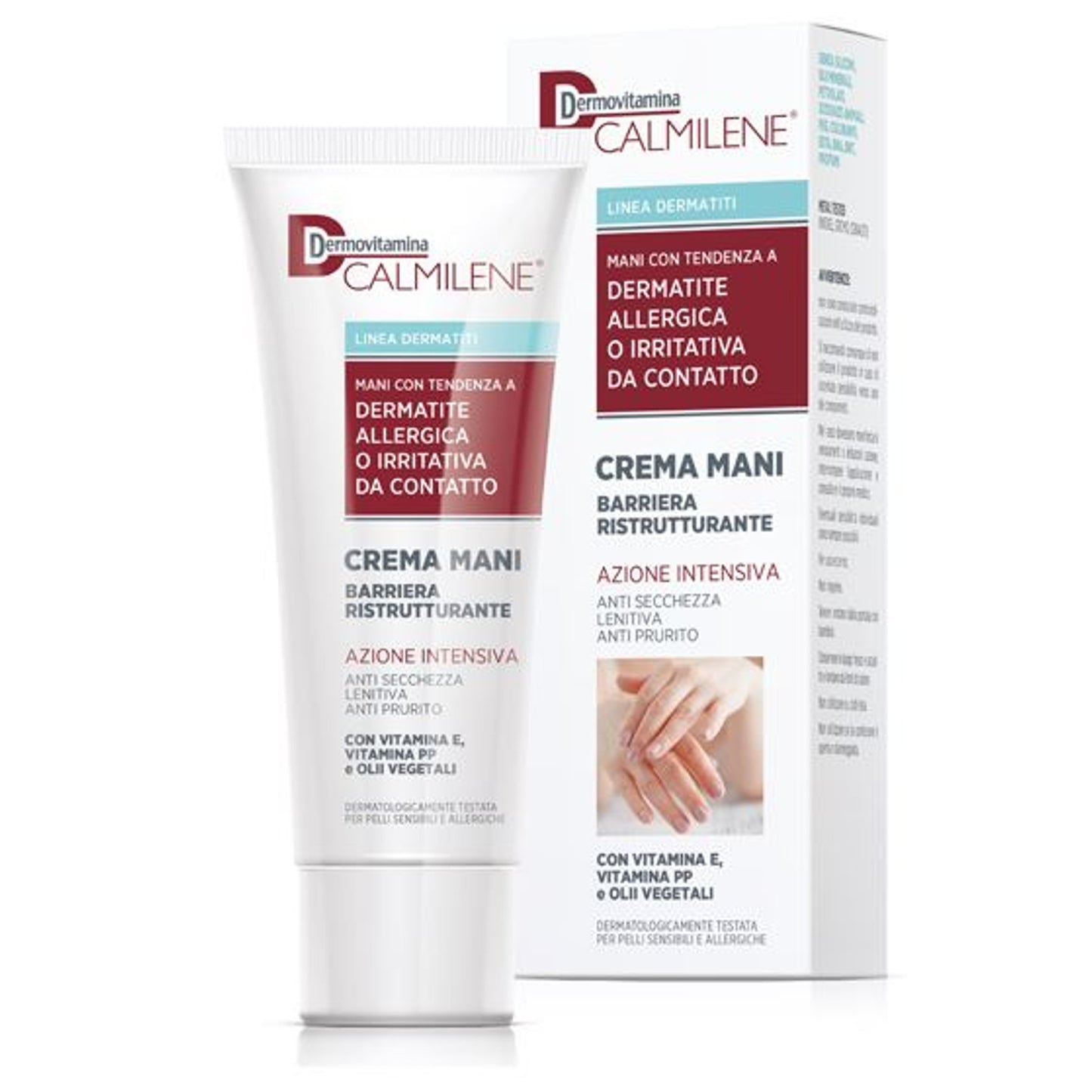 Dermovitamina Calmilene Crema Mani Barriera Ristrutturante Azione Intensiva Per Dermatite Allergica O Irritativa Da Contatto 75 Ml