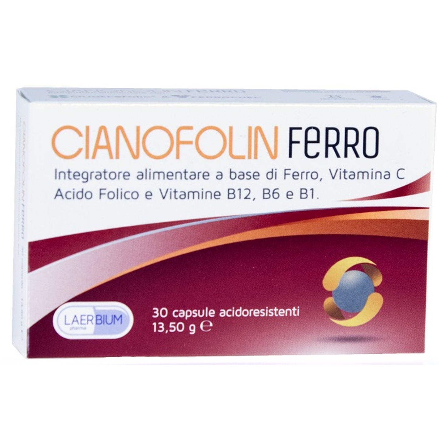 Cianofolin Ferro 30 Capsule Acidoresistenti