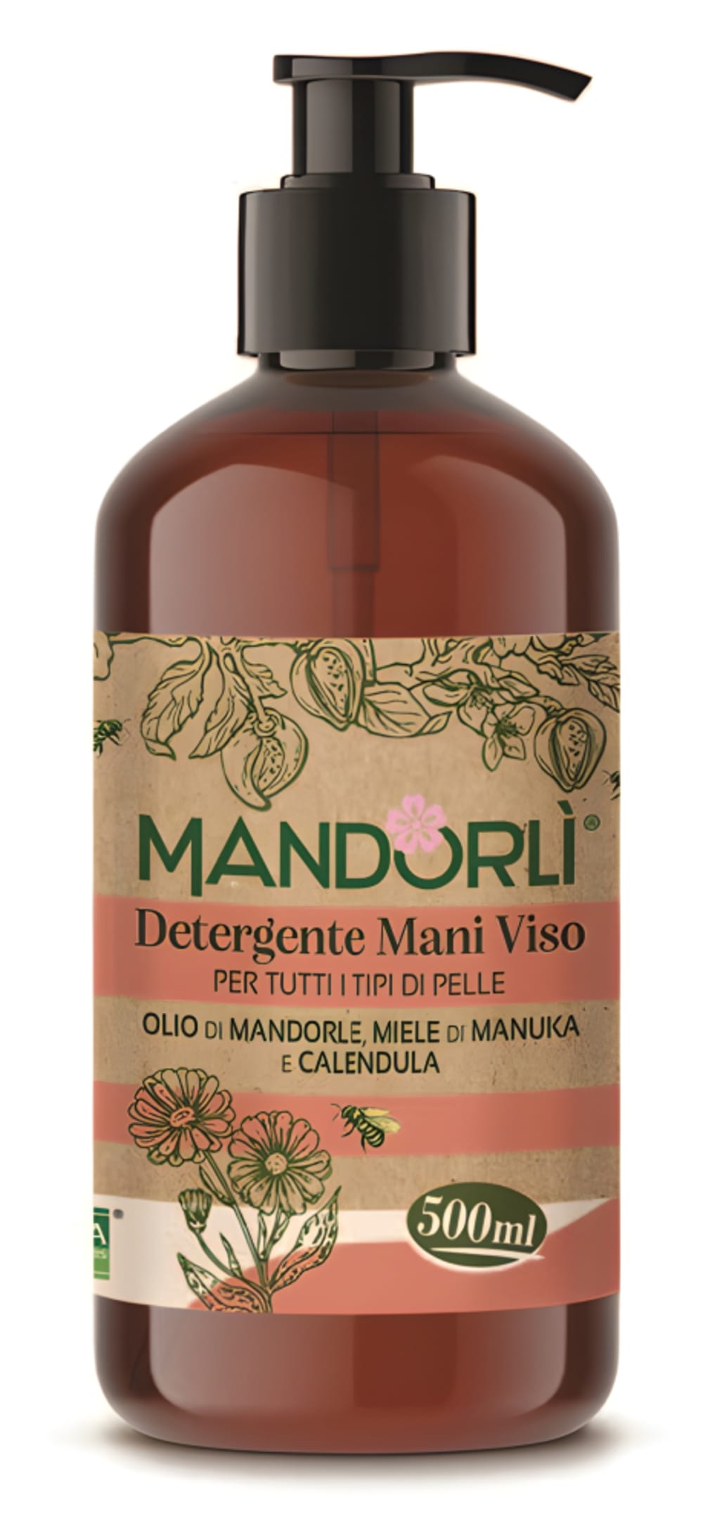 Mandorli Detergente Mani Viso Per Tutti I Tipi Di Pelle 500ml