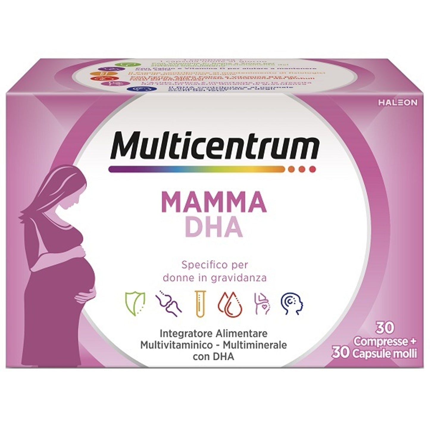 Multicentrum Mamma Dha 30 Compresse + 30 Capsule Senza Glutine E Senza Zuccheri
