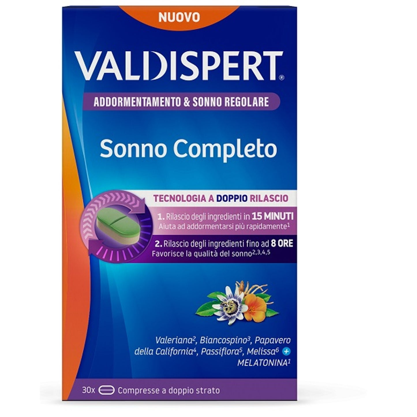 Valdispert Sonno Completo 30 Compresse A Doppio Strato