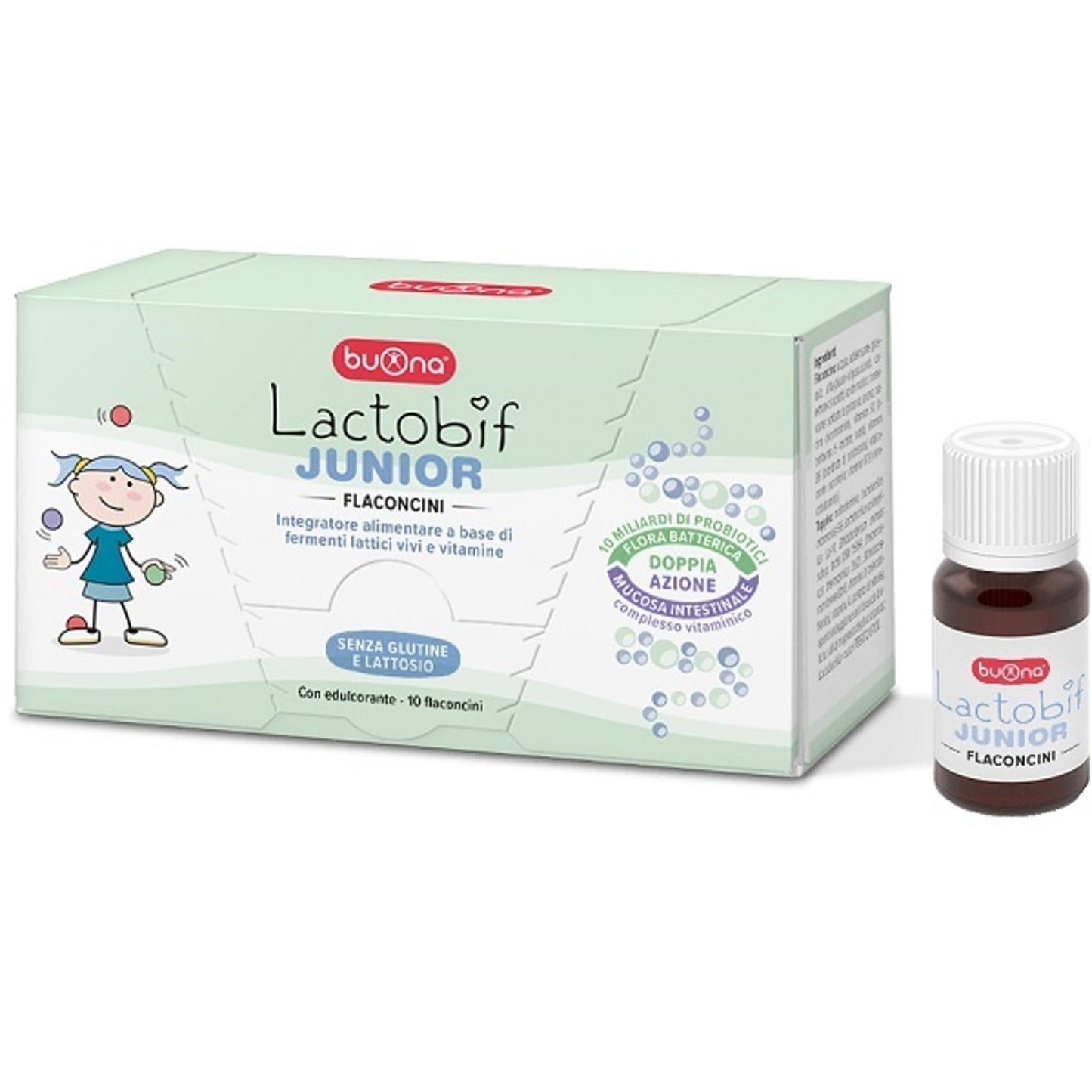 Lactobif Junior 10 Flaconcini Da 10 Ml