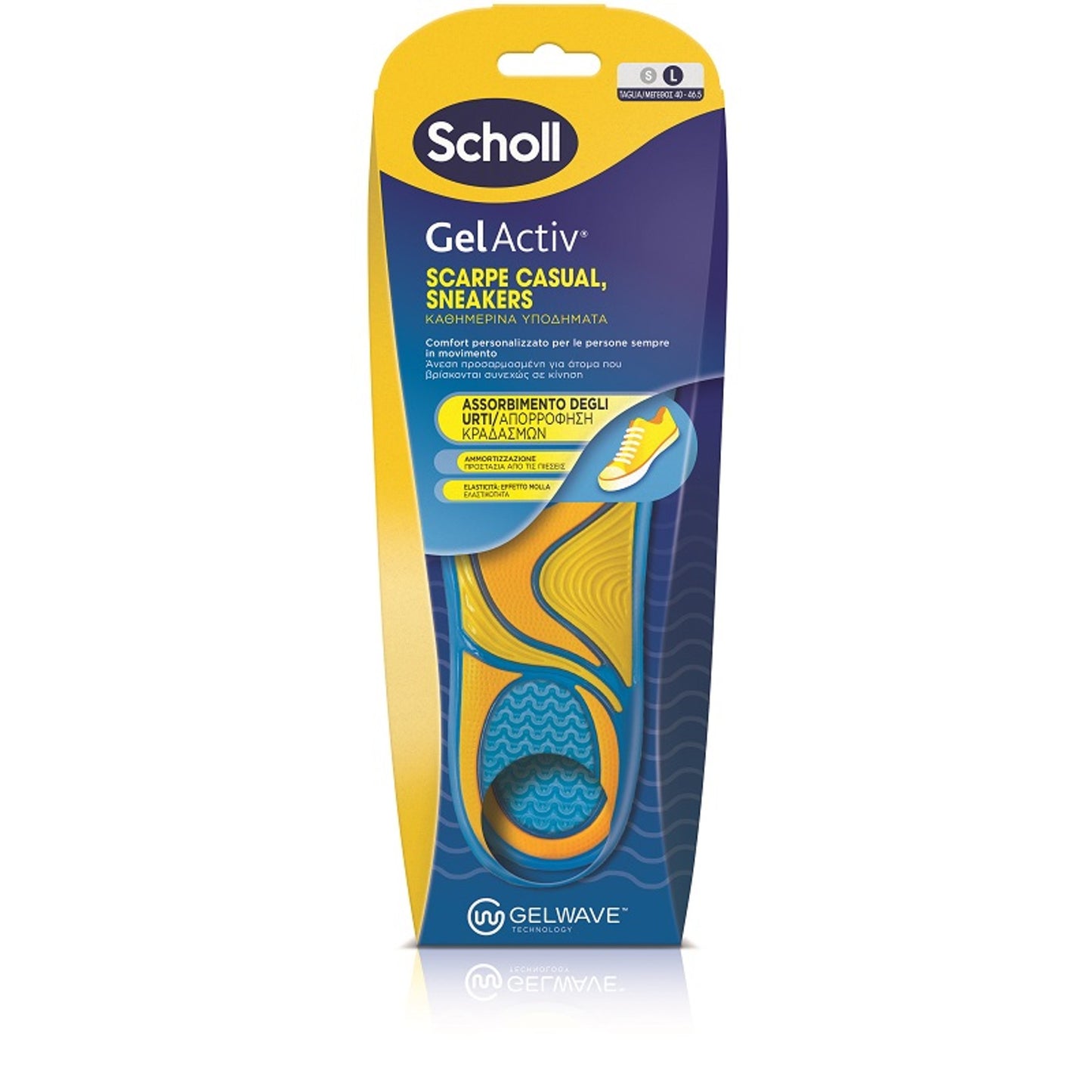 Scholl Gelactiv Scarpe Casual Sneakers Misura Large Nuova Serie 2025 1 Paio
