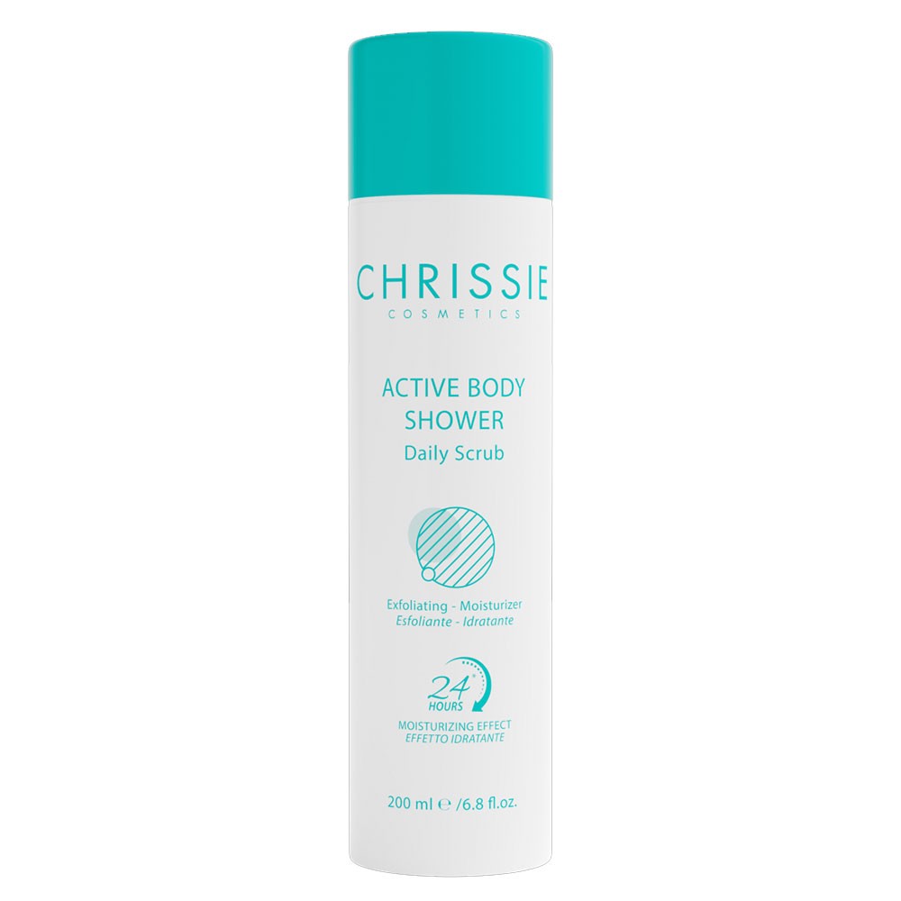 Chrissie Active Body Shower Daily Scrub Esfoliante E Idratante 200 ml