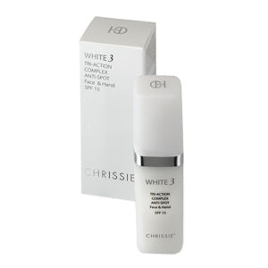 CHRISSIE WHITE 3 TRI-ACTION COMPLEX ANTIMACCHIE VISO MANI SPF 15