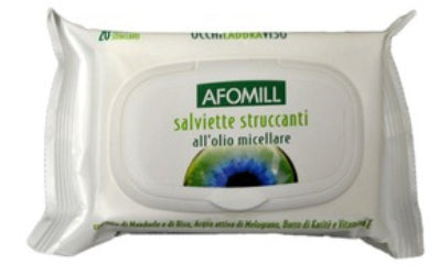 AFOMILL SALVIETTINE STRUCCANTI OLIO MICELLARE 20 PEZZI