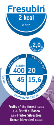 FRESUBIN 2 KCAL DRINK FRUTTI DI BOSCO 4 X 200 ML