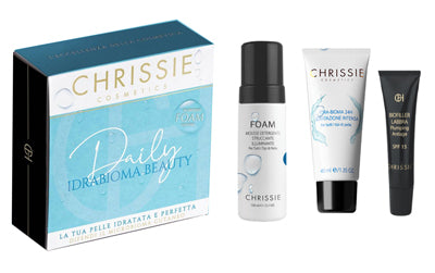 CHRISSIE BOX DAILY IDRABIOMA BEAUTY 1 FOAM 150 ML + 1 IDRA BIOMA 40 ML + 1 BIOFILLER LABBRA 15 ML