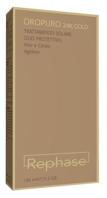 REPHASE OROPURO 24K GOLD OLIO PROTETTIVO SOLARE VISO E CORPO150 ML