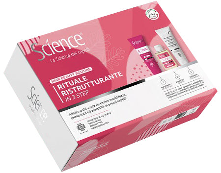 BOX SCIENCE RITUALE RISTRUTTURANTE 1 MASCHERA 100 ML + 1 SHAMPOO 80 ML + 1 BALSAMO 100 ML