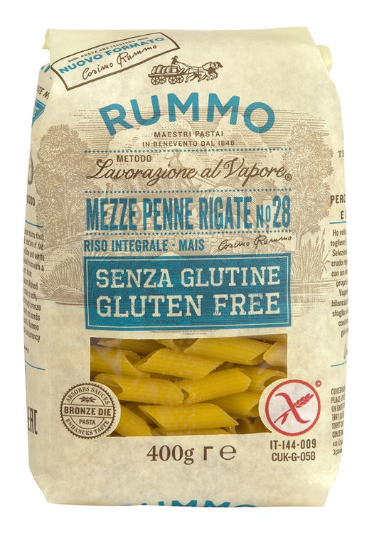 RUMMO MEZZE PENNE RIGATE N28 RISO INTEGRALE E MAIS 400 G