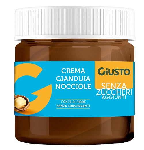 GIUSTO SENZA ZUCCHERO CREMA GIANDUIA NOCCIOLE 200 G