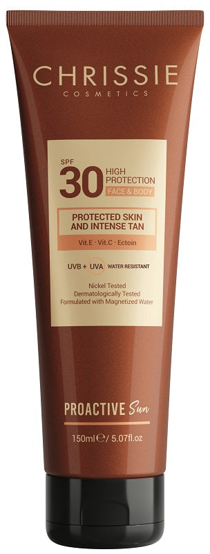 CHRISSIE PROACTIVE SUN SPF30 HIGH PROTECTION FACE & BODY 150ML