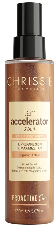 CHRISSIE PROACTIVE SUN TAN ACCELERATOR 2 IN 1 FACE & BODY 150 ML