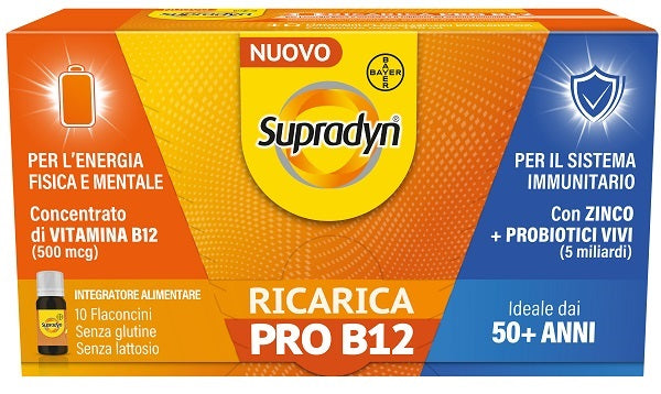 SUPRADYN RICARICA PRO B12 10 FLACONCINI