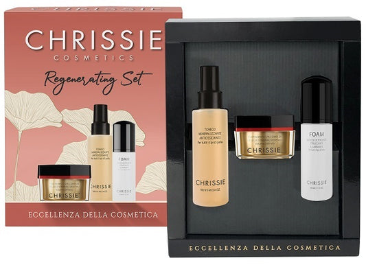 CHRISSIE REGENERATING SET 1 TONICO MINERALIZZANTE 100 ML + 1FOAM DETERGENTE 50 ML + 1 TRATTAMENTO LPA COMPLEX 50 ML