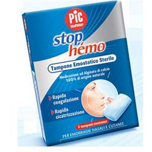 Écouvillon Emostatico Stérile Stop Hemo 5Buste