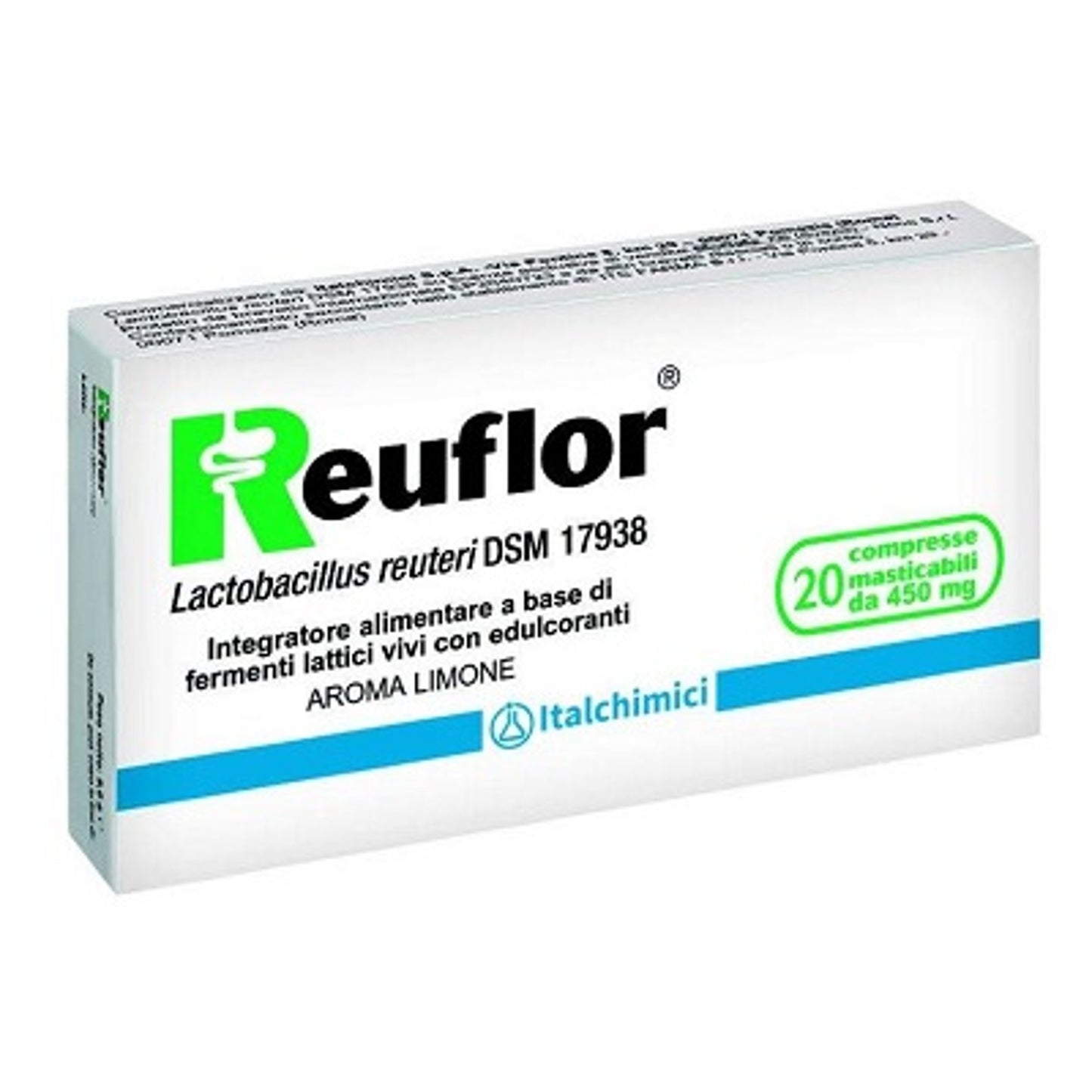 Reuflor 20 Compresse Masticabili Aroma Limone