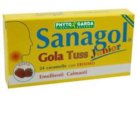 Sanagol Gola Tuss Junior Fragola 24 Caramelle