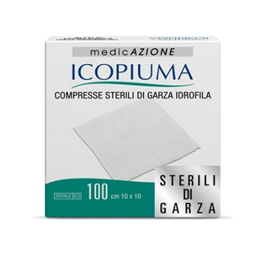 Icopiuma Garza Compressa Idrofila 10X10Cm 100 Pezzi