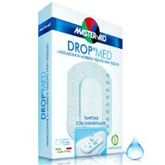 Medicazione Compressa Autoadesiva Dermoattiva Ipoallergenicaaerata Master-Aid Drop Med 10,5X20 5 Pezzi