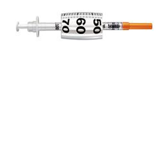Siringa Per Insulina Pic Insumed 1 Ml 100 Ui Ago Gauge 30 Lunghezza 8 Mm Senza Spazio Morto 3 Sacchetti Da 10 Pezzi