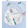 Profilcath Grooved Silicone Catheter Pre-connected CH20 Length 40cm + 2000ml Graduated Drainage Bag with Elastic Drain Tube and Clamp Closure