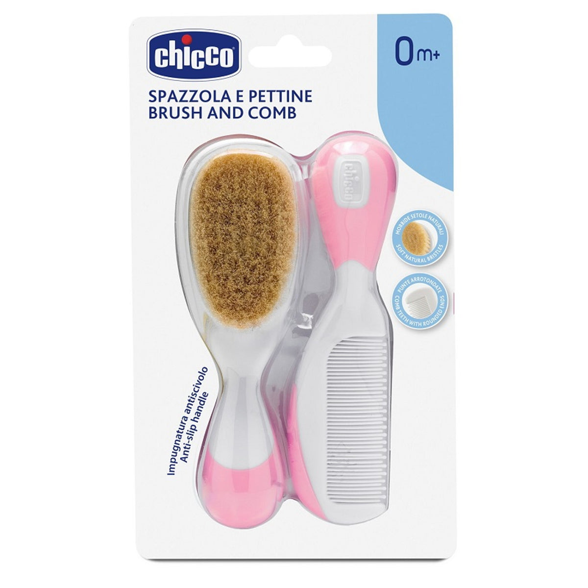 Chicco Brush + Comb Pink