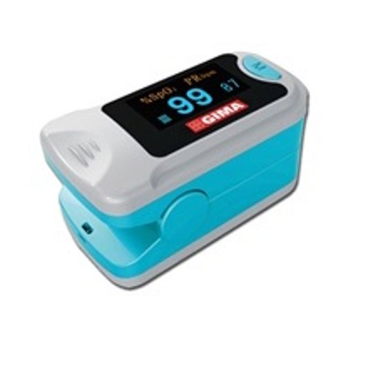 Pulsossimetro Da Dito Pulsoximetro Oxy-3 Con Display Per Misurazione Diossigeno Nel Sangue E Battito Cardiaco Con Cordino E Batterie