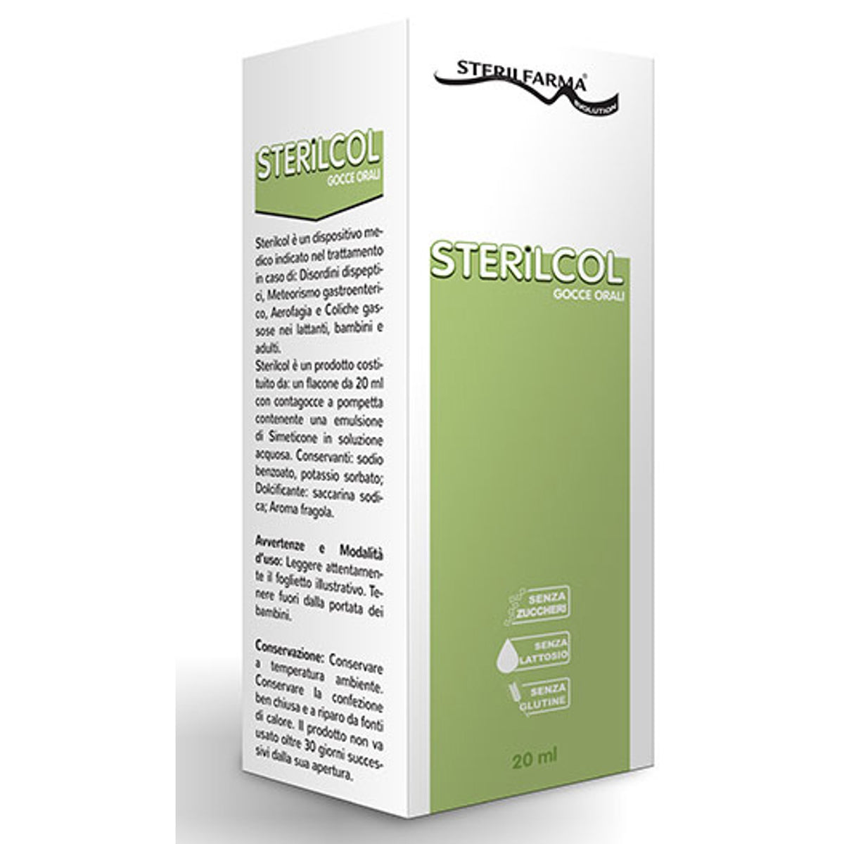 Sterilcol Gouttes Orales Suspension Gastro-fonctionnelle Flacon 20 ml