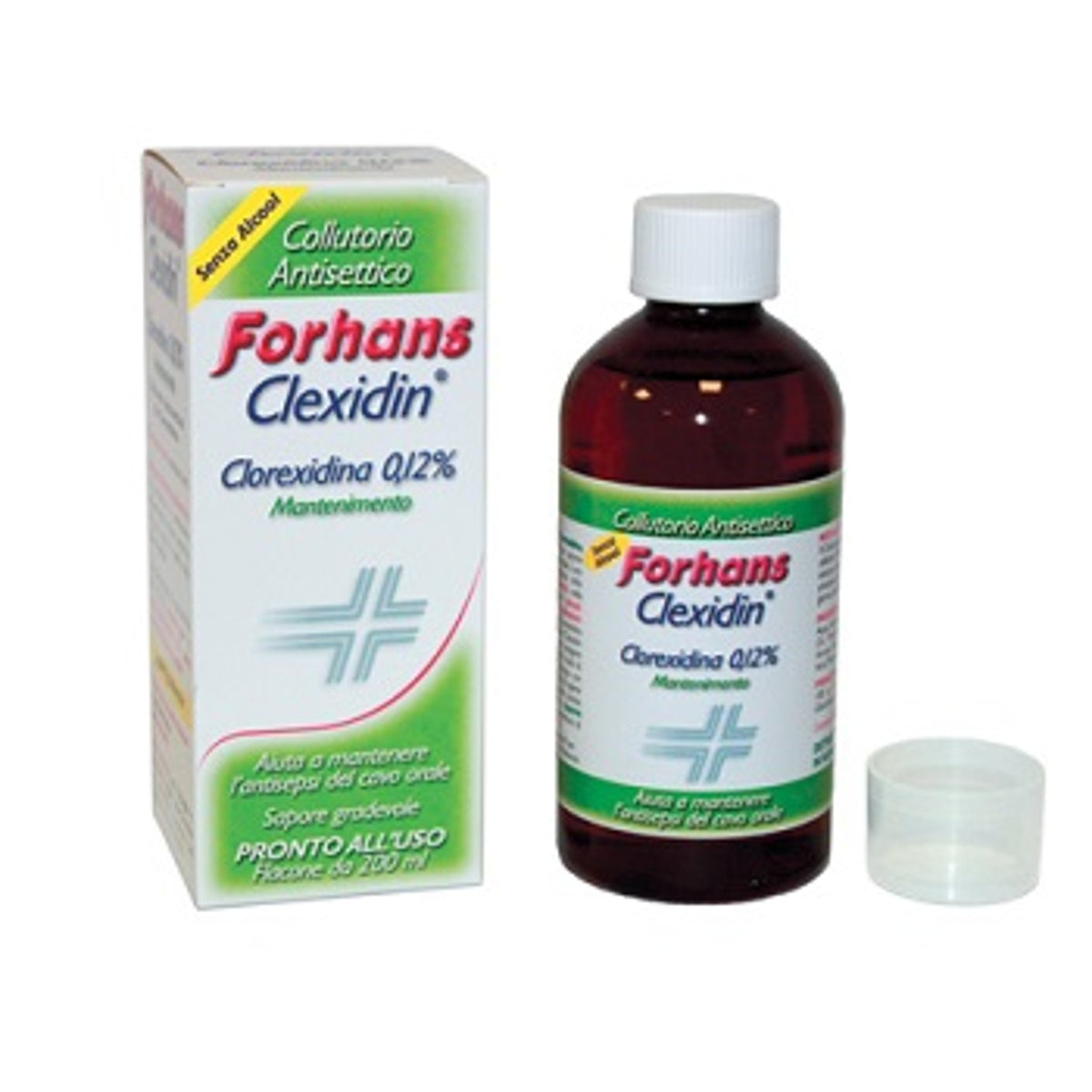 Forhans Mouthwash with Chlorhexidine 0.12 Clexidin Alcohol-Free 200 ml