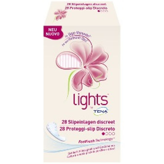 Proteggi Slip Per Incontinenza Piccole Perdite Lights By Tena Discreto 28 Pezzi