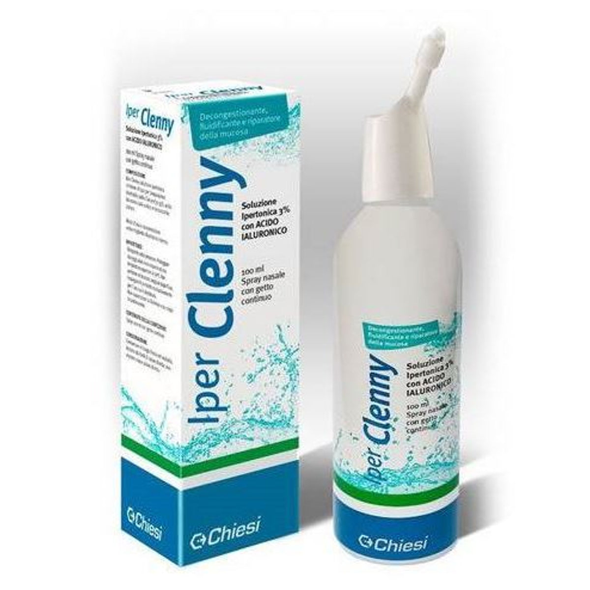 Iper Clenny Spray Nasal Diffusion Continue Solution Hypertonique Avec Acide Hyaluronique 100 Ml