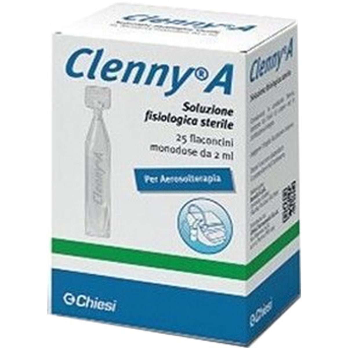 Clenny A Solution physiologique stérile pour aérosolthérapie 25 flacons unidoses de 2 ml