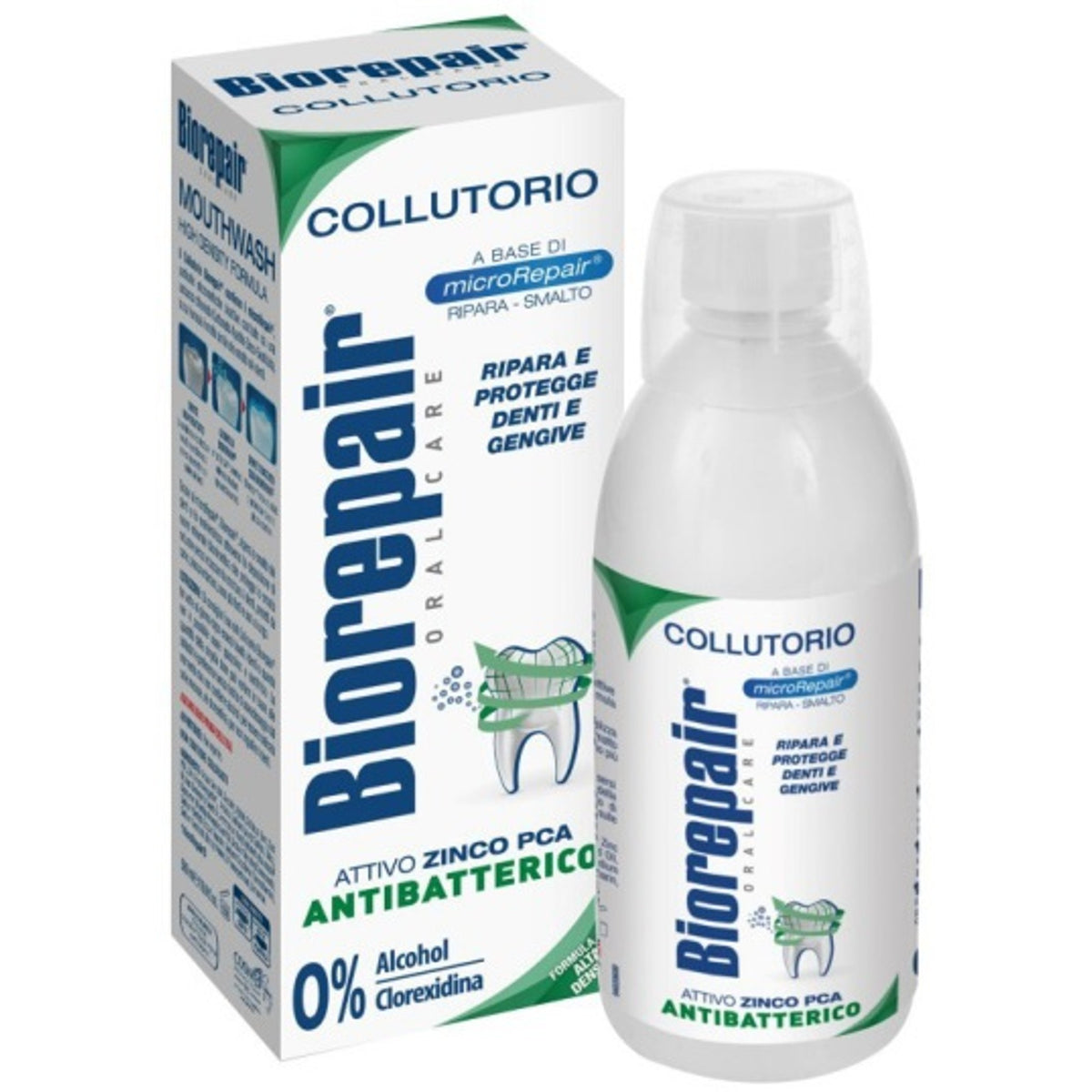 Biorepair Oral Care High Intensity 3-in-1 Mouthwash for Sensitive Teeth, Antibacterial, Anti-Cavity 500 ml