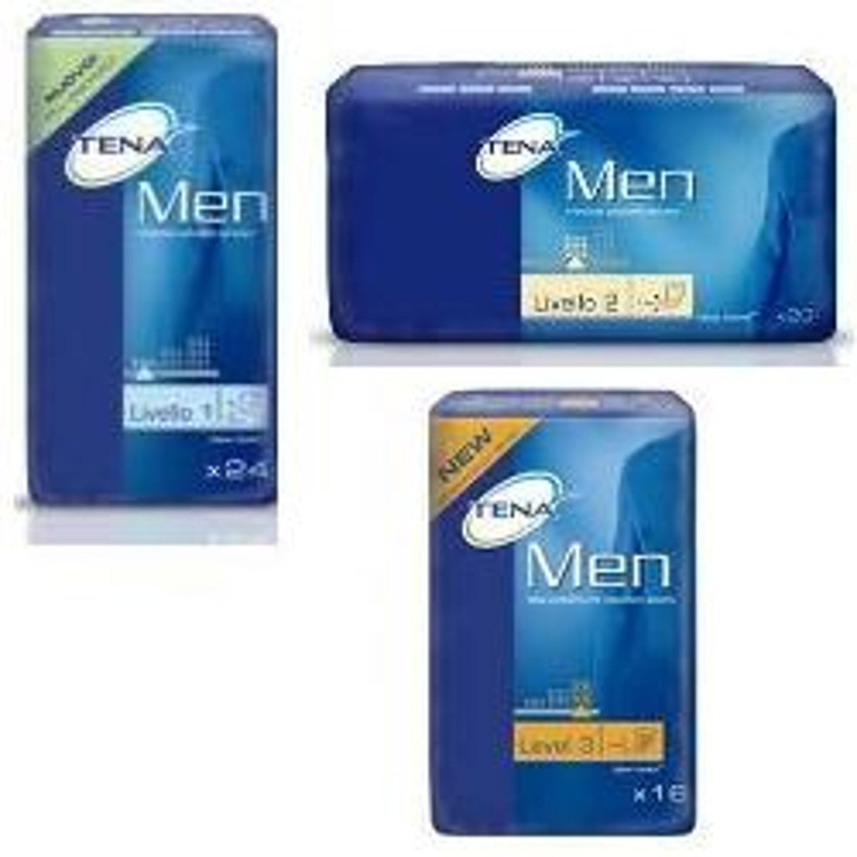 Shaped Incontinence Pad for Men Tena Men Level 2 20 Pieces