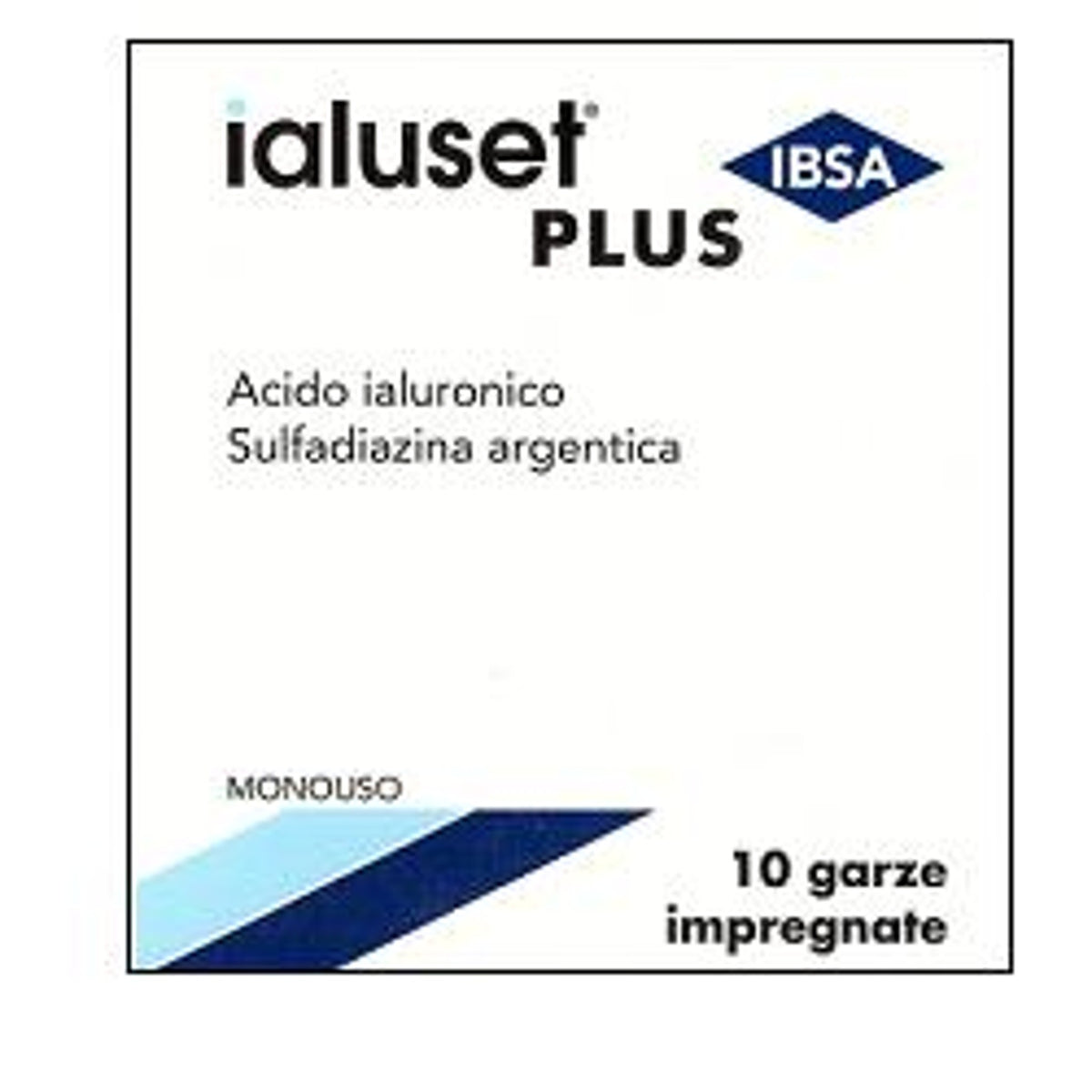 Garza Impregnata Ialuset Ferite E Ustioni Non Infette 10X10Cm 10 Pezzi