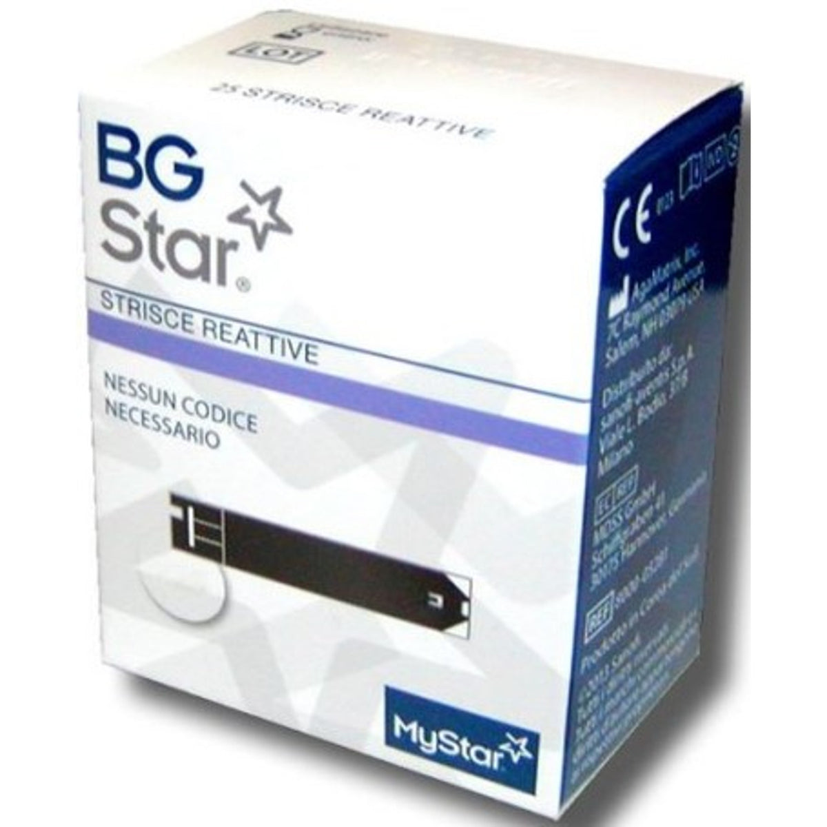 BGStar MyStar strisce reattive glicemia 50 pezzi